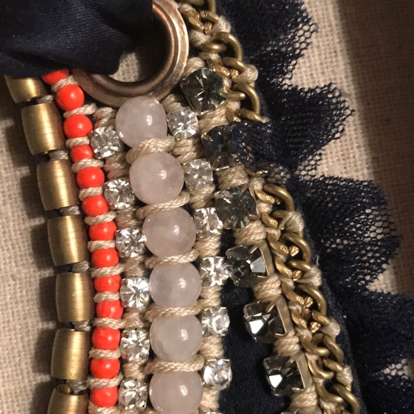 Stella and Dot silk bib necklace - Picture 2 of 3